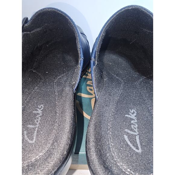 NIB Clark’s Prairie Aster Clog Shoes Womens 7.5 Navy #35208 - Picture 6 of 10